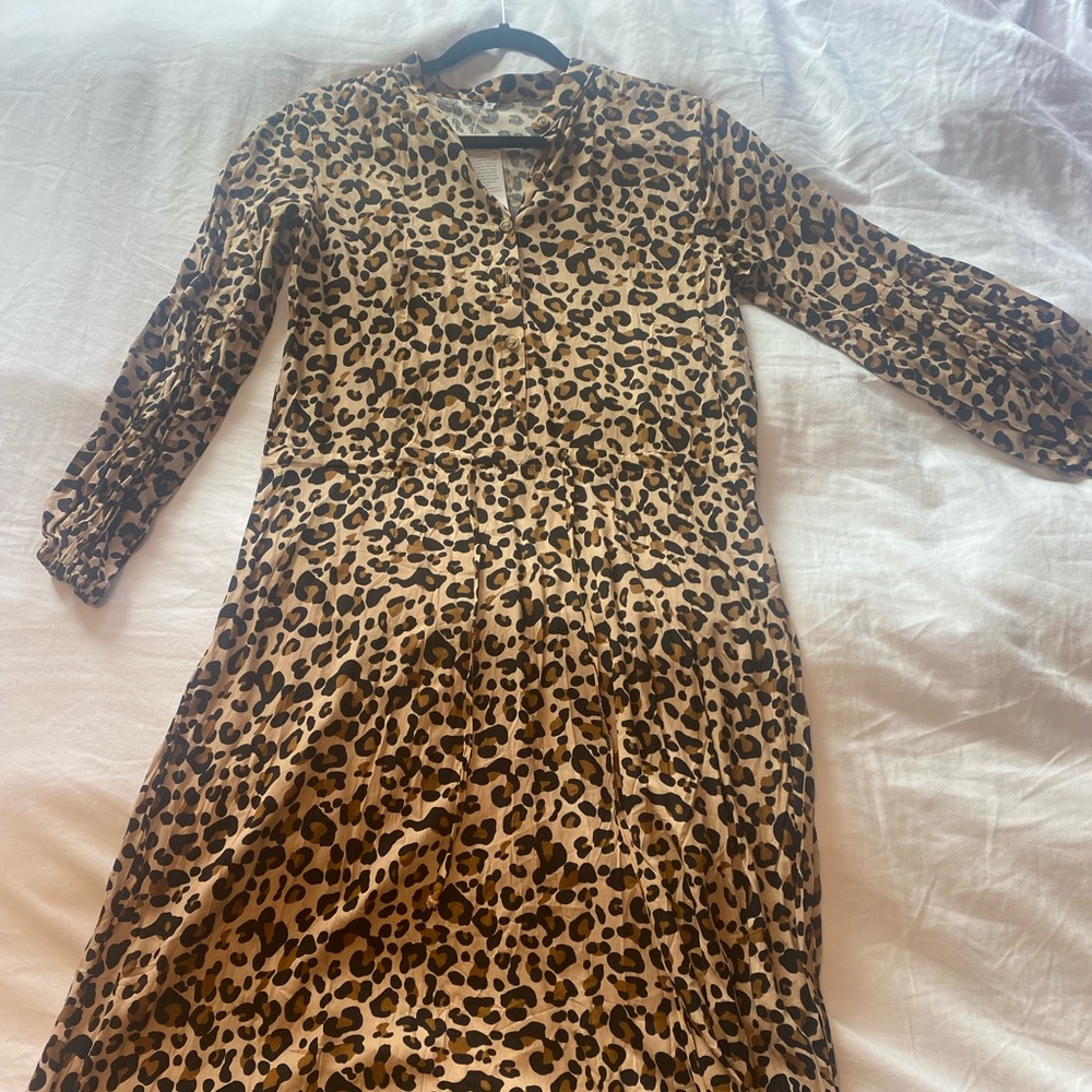 Leopard print maxi dress